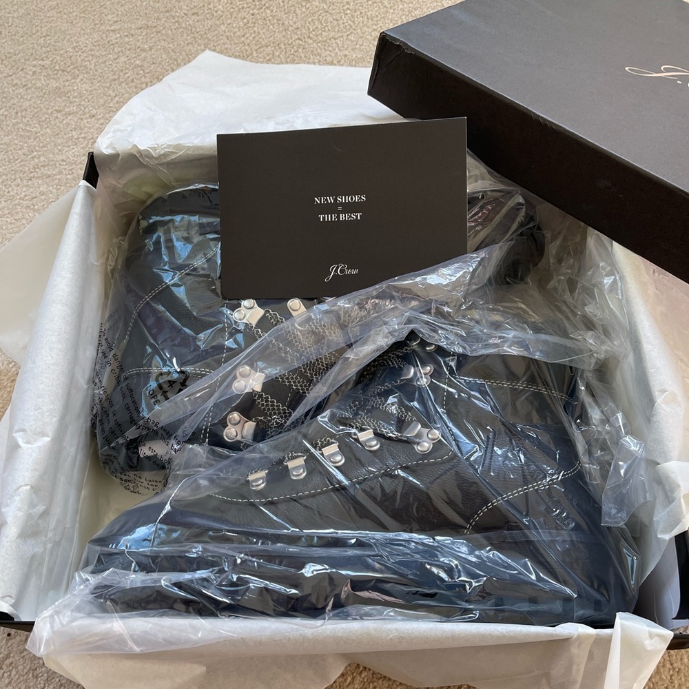 J Crew leather hiker boots - Picture 2 of 5